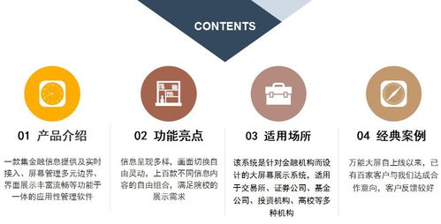 产品介绍 全球实时金融资讯大屏展示系统